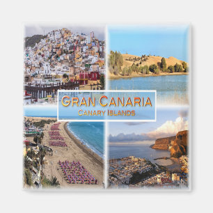zES008 LAS PALMAS Gran Canaria, Kühlschrank Magnet