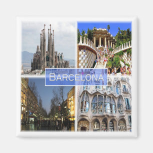 zES010 BARCELONA, Spanien, Europa, Kühlschrank Magnet