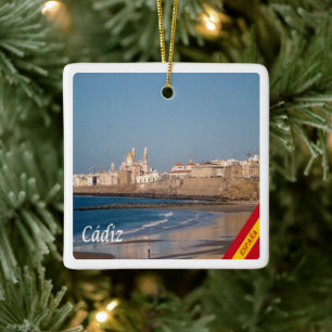 zES028 CADIZ Panorama Spanien, Keramikornament