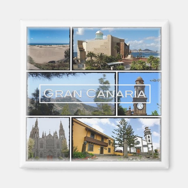 zES033 GRAN CANARIA Canary Islands Spain, Fridge Magnet (Vorne)