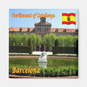 zES039 BARCELONA, Spanien Platz, Kühlschrank Magnet