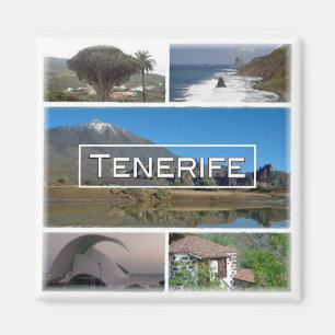 zES045 TENERIFE, Kanarische Inseln, Spanien, Kühls Magnet