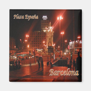 zES048 BARCELONA, Gate Bridge, Spanien, Kühlschran Magnet