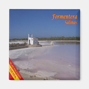 zES068 FORMENTERA SALTWORKS, Balearen, Kühlschrank Magnet