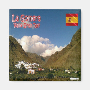 zES078 LA GOMERA VALLE GRAN REY, Spanien, Kühlschr Magnet
