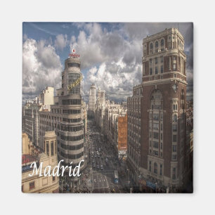 zES091 MADRID Stadt, Spanien, Kühlschrank Magnet
