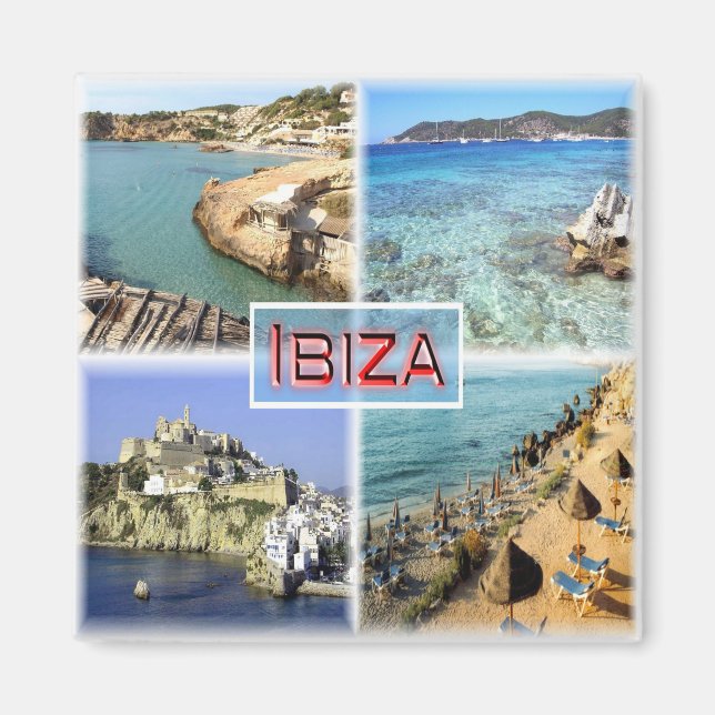 zES109 IBIZA Altstadt, CALA TARIDA, SES SALINAS, Magnet (Vorne)
