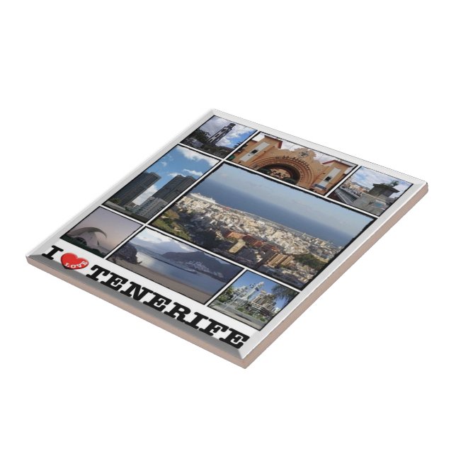 zES141 TENERIFE Santa Cruz "I Liebe", Fliese (Seite)
