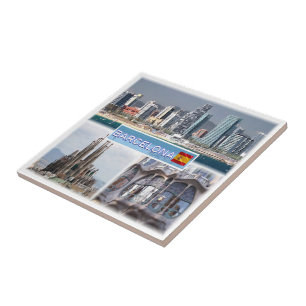 zES157 BARCELONA, Sagrada Familia Katalonien Fliese