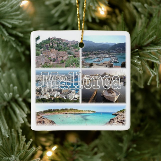 zES163 PALMA Mallorca Deia Soller. Keramikornament (Baum)