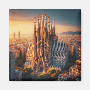 zESa13 BARCELONA Basilica Sagrada Familia, Kühlsch Magnet