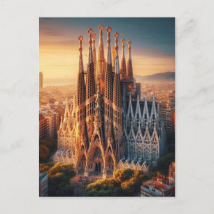 zESa13 BARCELONA Basilica Sagrada Familia, Postkarte
