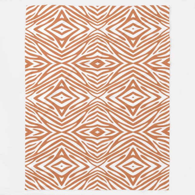 Zest Neutral Zebra Fleecedecke (Vorderseite)