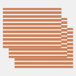 Zest-neutrale Streifen Geschenkpapier Set