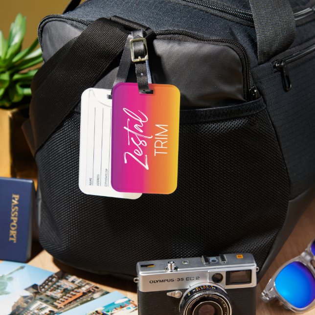 Zestal Trim Gepäckanhänger (Vorderseite & Rückseite)