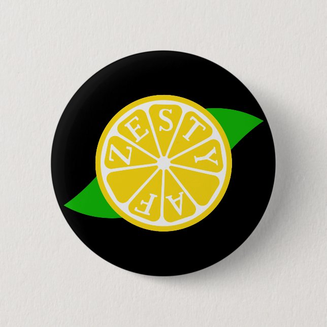 Zesty AF - Lemon Slice Button (Vorderseite)