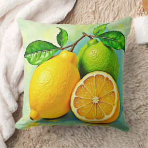 Zesty Citrus Burst of Sunshine Design Kissen