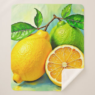 Zesty Citrus Burst of Sunshine Design Sherpadecke