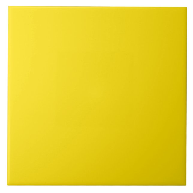 Zesty Gelbe Keramik Tile. Fliese (Vorderseite)