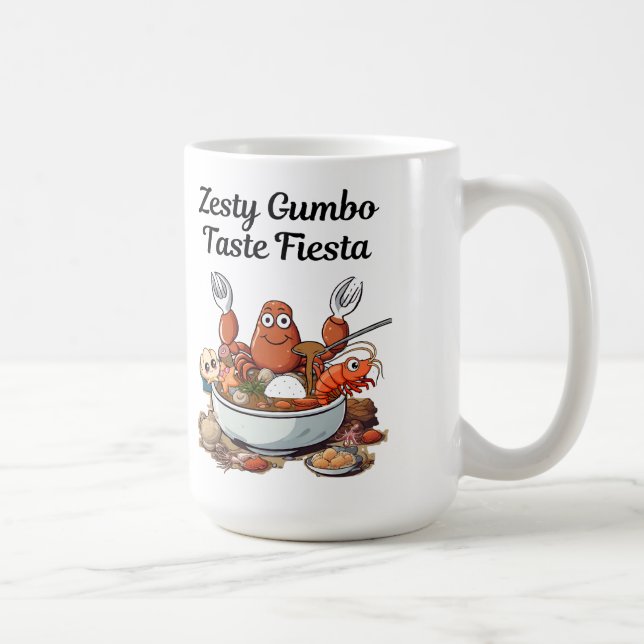 Zesty Gumbo Taste Fiesta Kaffeetasse (Rechts)