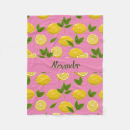 Zesty Lemon Blanket für Säuglinge, Kinder und Erwa Fleecedecke