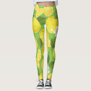 Zesty Lemon: Zitrus Pattern Delight Leggings