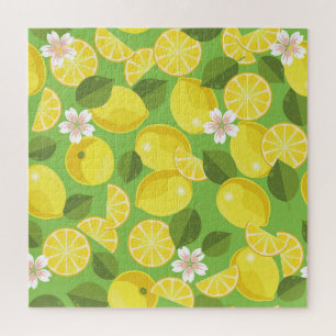 Zesty Lemon: Zitrus Pattern Delight Puzzle