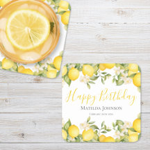 Zesty Lemons Fun Yellow Birthday Party