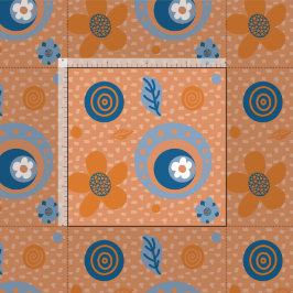 Zesty Summer Floral Pattern Stoff