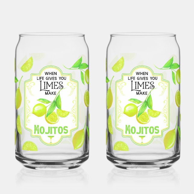 Zesty, When Life Gives You Limes, Make Mojitos' Dosenglas (Links)