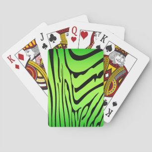 Zesty Zebra Green Spielkarten