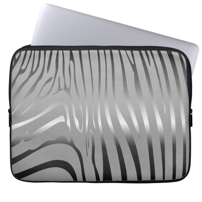 Zesty Zebra Laptopschutzhülle (Vorderseite)
