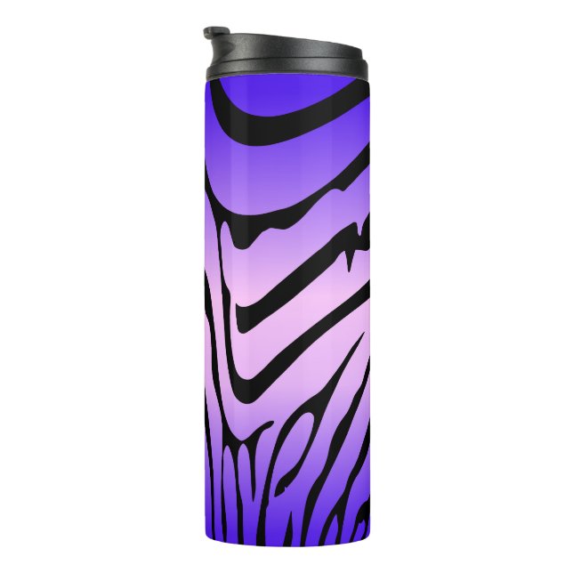 Zesty Zebra Lila Thermosbecher (Nach rechts gedreht)