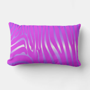Zesty Zebra Pink Lumbar Pillow Lendenkissen