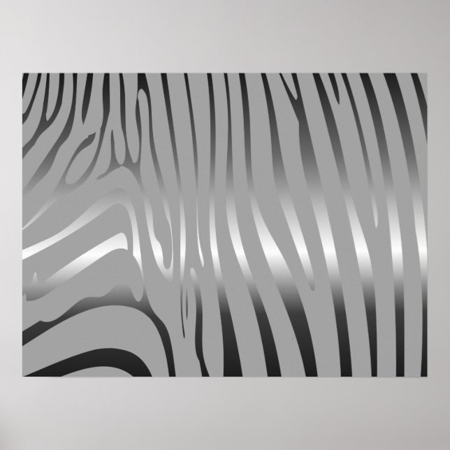Zesty Zebra Poster (Vorne)