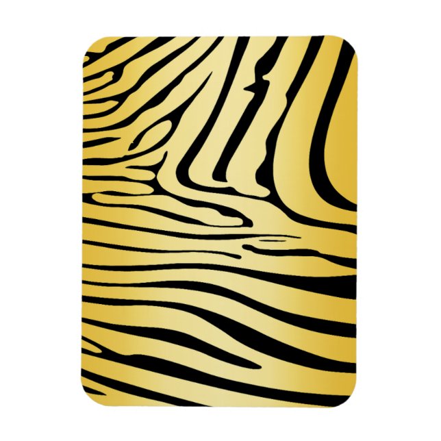 Zesty Zebra Yellow Magnet (Vertikal)