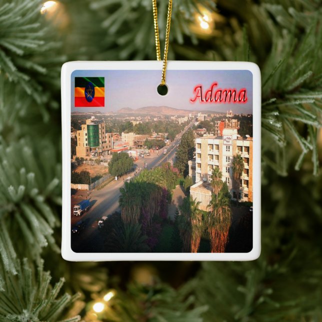 zET004 ADAMA, Äthiopien, Afrika, Keramikornament (Baum)