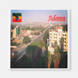 zET004 ADAMA, Äthiopien, Afrika, Kühlschrank Magnet
