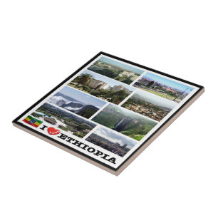 zET015 ETHIOPIA I Liebe, Mosaik, Afrika, Fliese