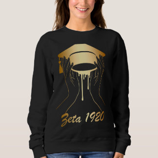 Zeta 1920 Afrikanischer Amerikaner Historisch Blac Sweatshirt