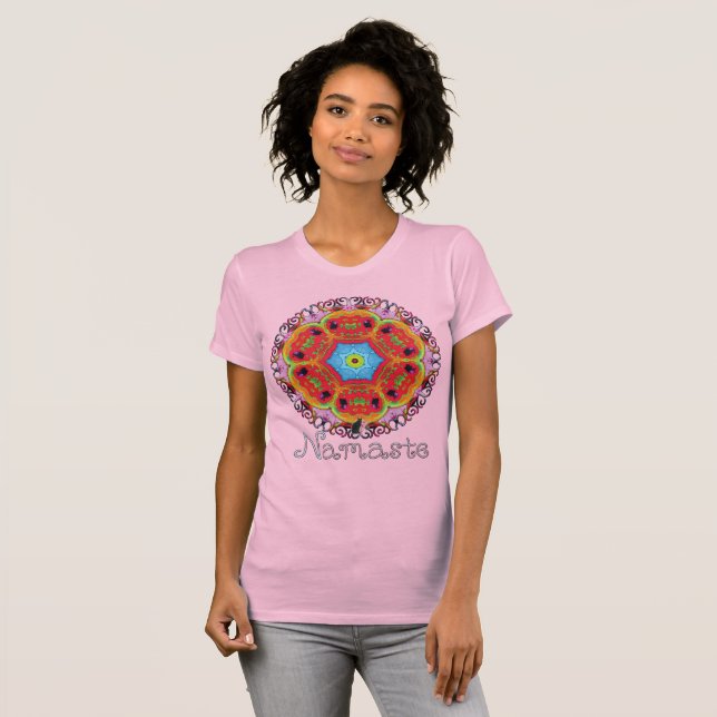 Zeta Namaste Kaleidoskop-T - Shirt (Vorne ganz)