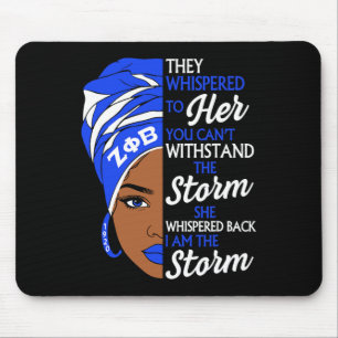 Zeta Phi Beta Sorority Schwarze Frauen Stolz Melan Mousepad