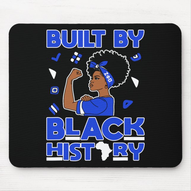 Zeta Phi Beta Sorority Schwarzer Königinnen-Stolz  Mousepad (Vorne)