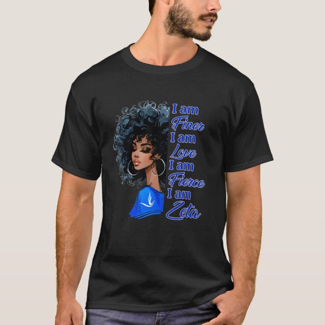 Zeta Phi Beta Studentinnenverbindung Sisterhood HB T-Shirt (Vorderseite)