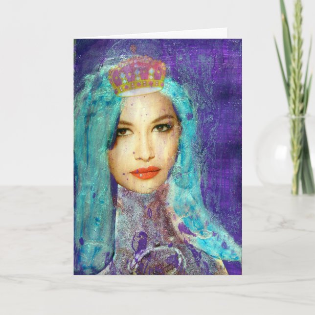 Zetti Girl, Geburtstag Karte (Vorderseite)