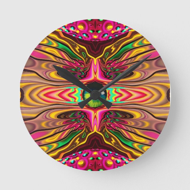 Zeuge der Verfolgung - Ken Gage Art Runde Wanduhr (Vorderseite)