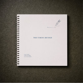 Zeugen-Füller - Minimalistisches Hochzeitsregister Notizbuch