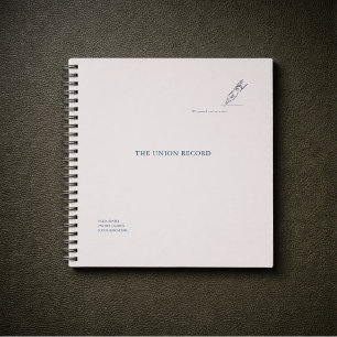 Zeugen-Füller - Minimalistisches Hochzeitsregister Notizbuch