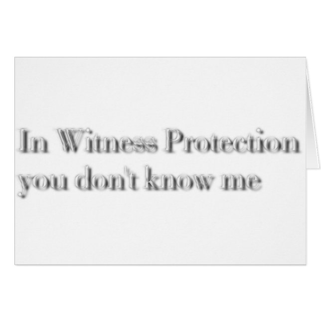 Zeugeschutz (Vorderseite (Horizontal))