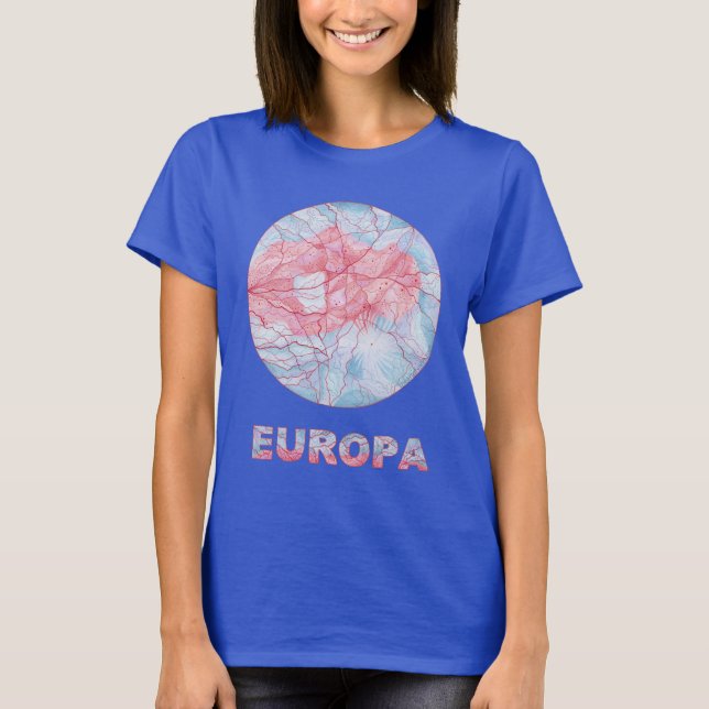 ZEuropa Jupiters Mond-Kunst-T-Shirts und Kleid T-Shirt (Vorderseite)